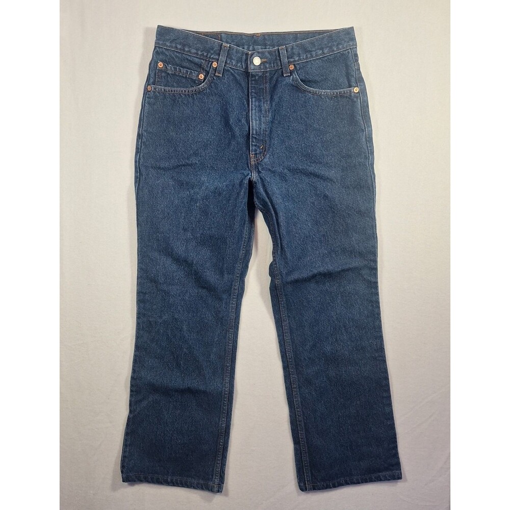 Vintage Levis 517 Jeans Mens 34x30 blue Slim Bootcut Dark Cowboy (fits 32x27